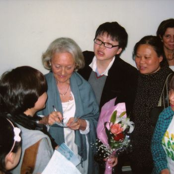 Francoise Chaffiaud - Dédicace post Concert à Chengdu (Sichuan)